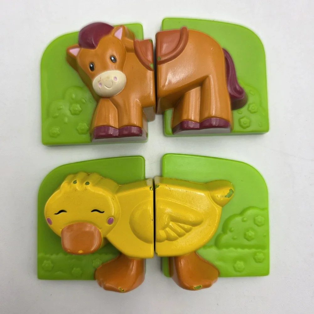 LeapFrog Leap Frog Fridge Farm Animal Magnetic Set Working READ 2 pc. Missing